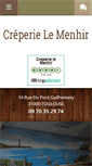 Mobile Screenshot of creperie-le-menhir.com